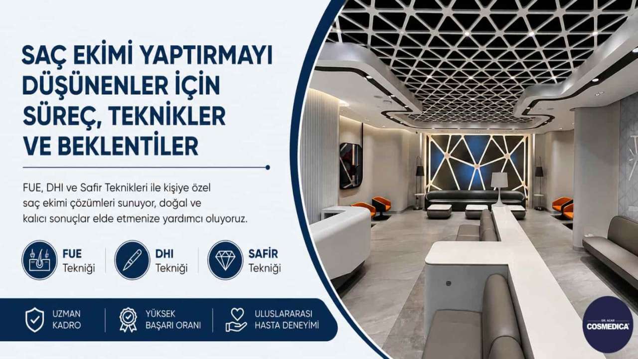 Saç Ekimi Yaptırmayı Düşünenler İçin Süreç, Teknikler ve Beklentiler