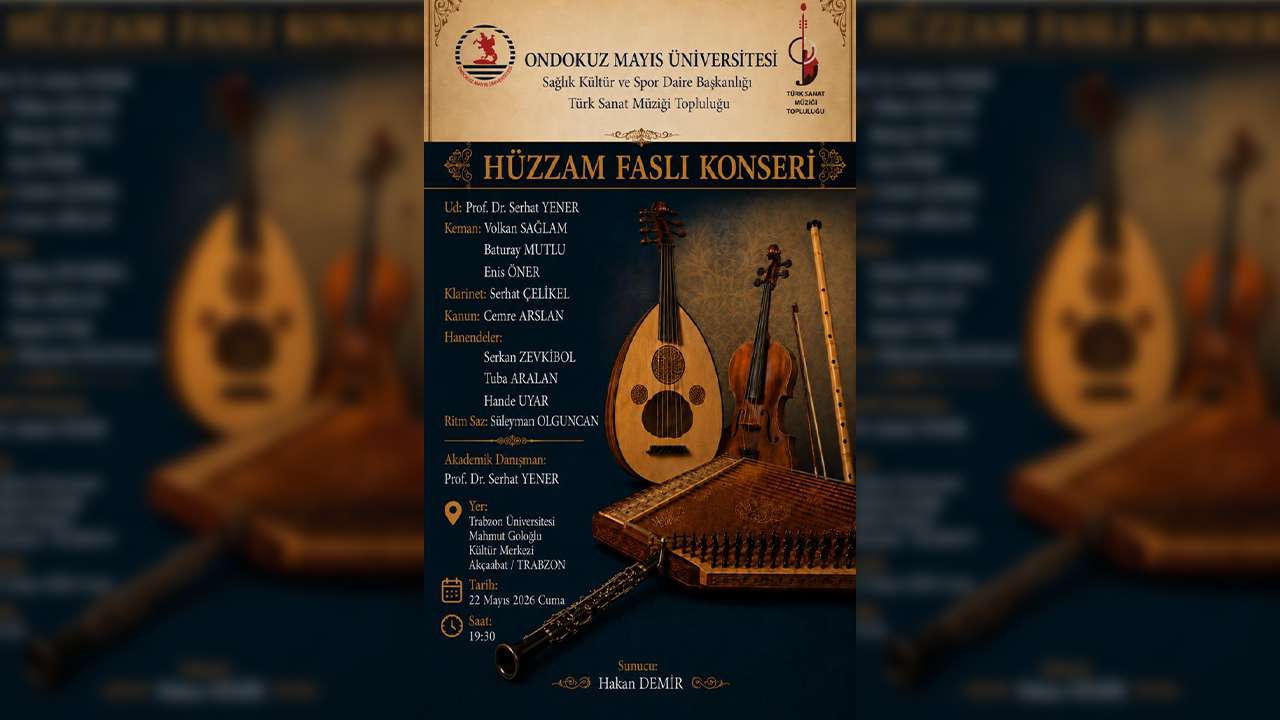 Trabzon'da sanatseverler bu konserde buluşacak