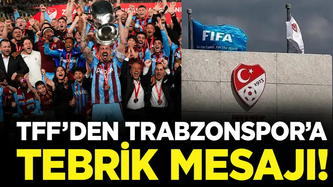 TFF’den Trabzonspor’a tebrik mesajı!