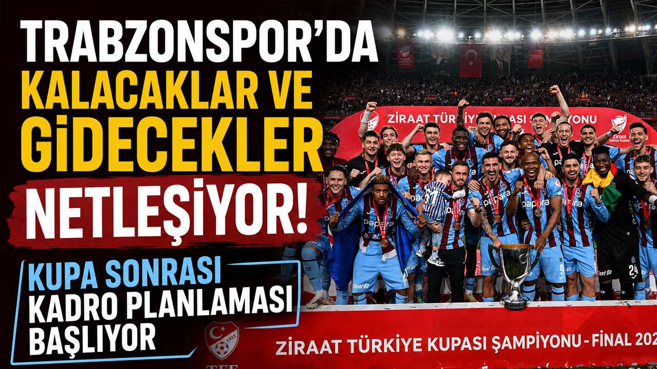 Trabzonspor’da kalacaklar ve gidecekler netleşiyor! Kupa sonrası kadro planlaması başlıyor