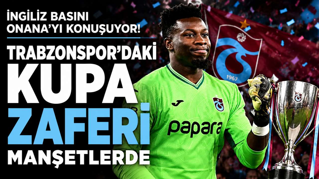 İngiliz basını Onana’yı konuşuyor! Trabzonspor’daki kupa zaferi manşetlerde