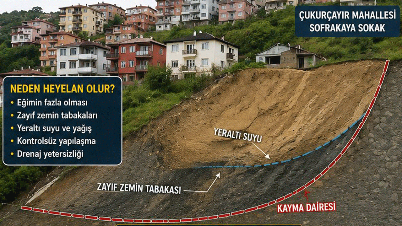 Trabzon’da heyelan riski uyarısı “İstinat duvarı yeterli değil”