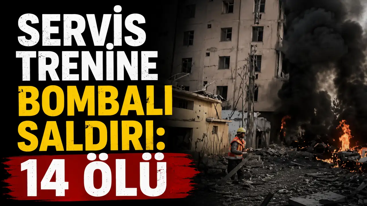Servis trenine bombalı saldırı: 14 ölü