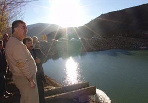 Bayburt'ta gölet yapımı başladı