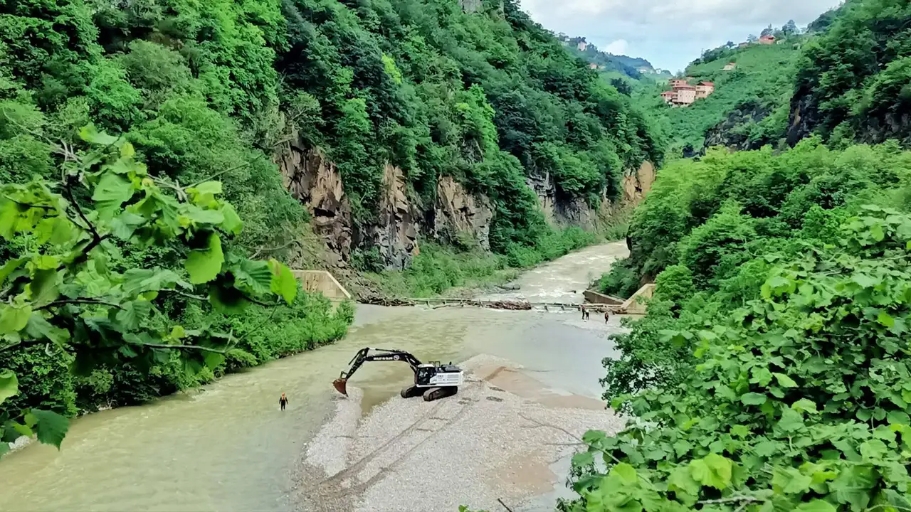 Giresun’da derede kaybolan amca ve yeğenin son görüntüleri ortaya çıktı