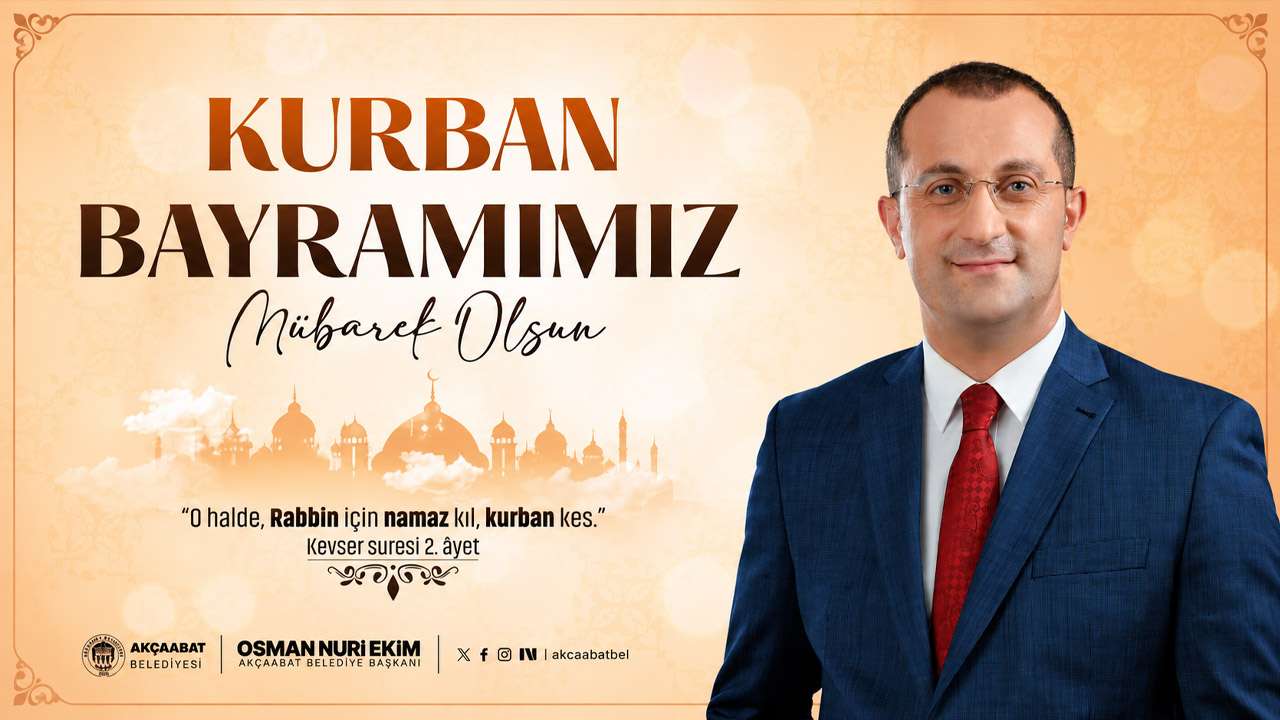 Akçaabat Belediyesi Kurban bayramı mesajı 2026
