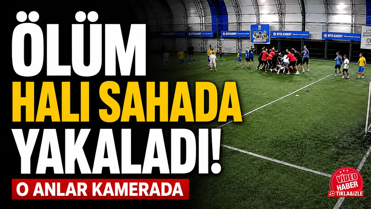 Ölüm halı sahada yakaladı! O anlar kamerada
