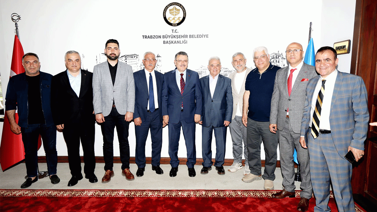 Trabzon’daki hemşehri derneklerinden Başkan Genç’e ziyaret