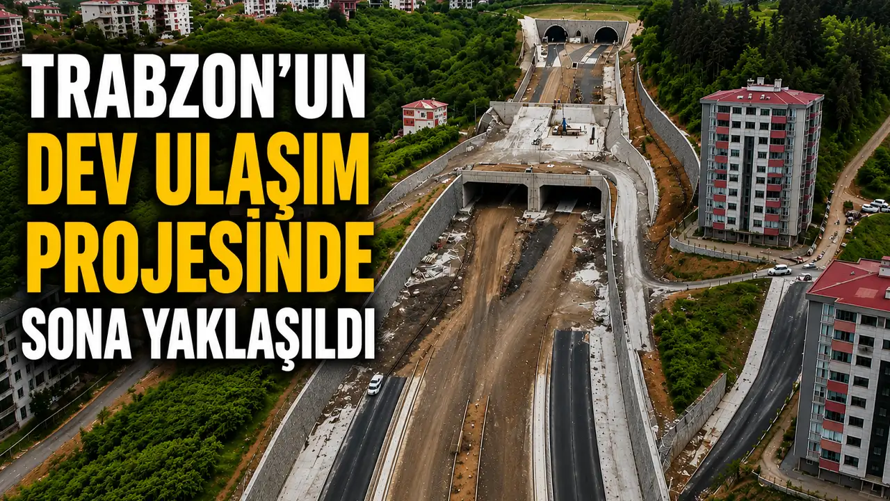 Trabzon’un dev ulaşım projesinde sona yaklaşıldı