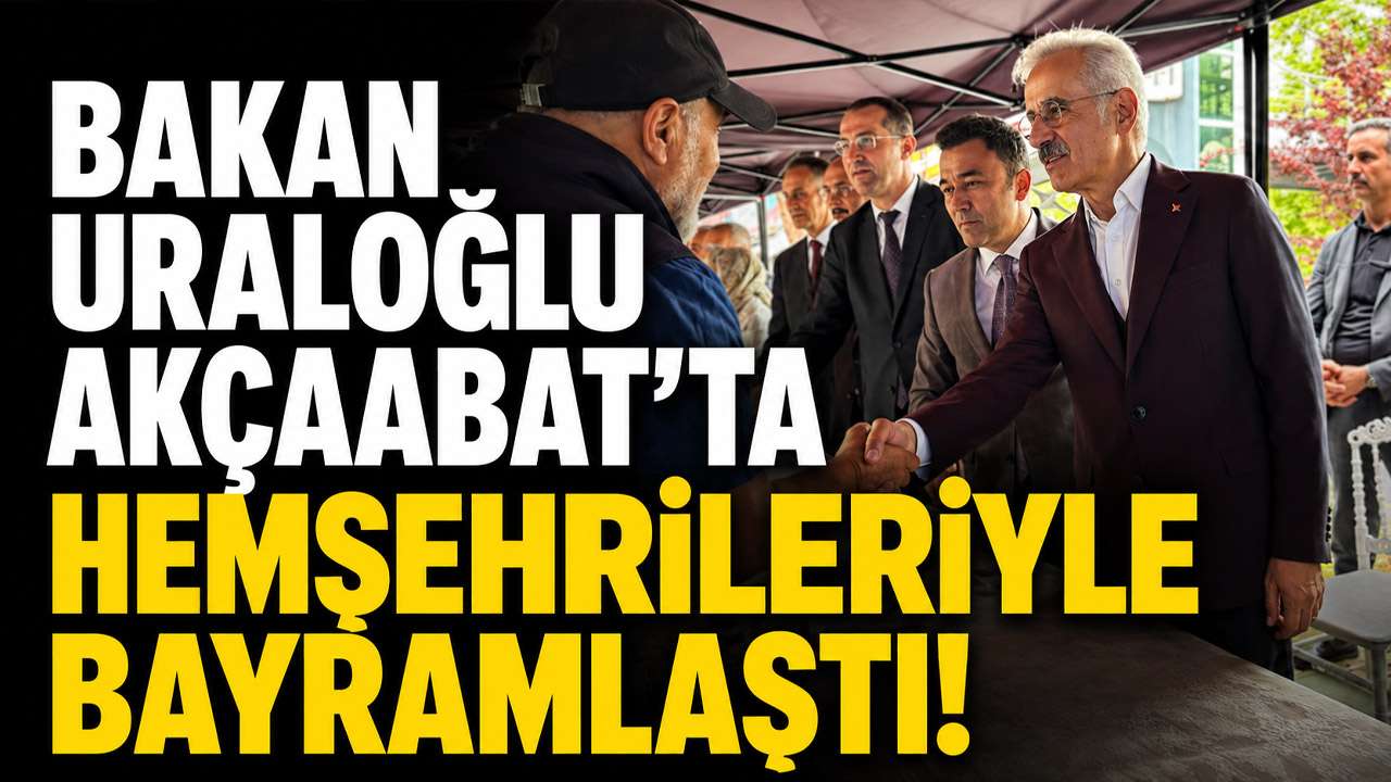 Bakan Uraloğlu Akçaabat’ta hemşehrileriyle bayramlaştı! Programa yoğun katılım