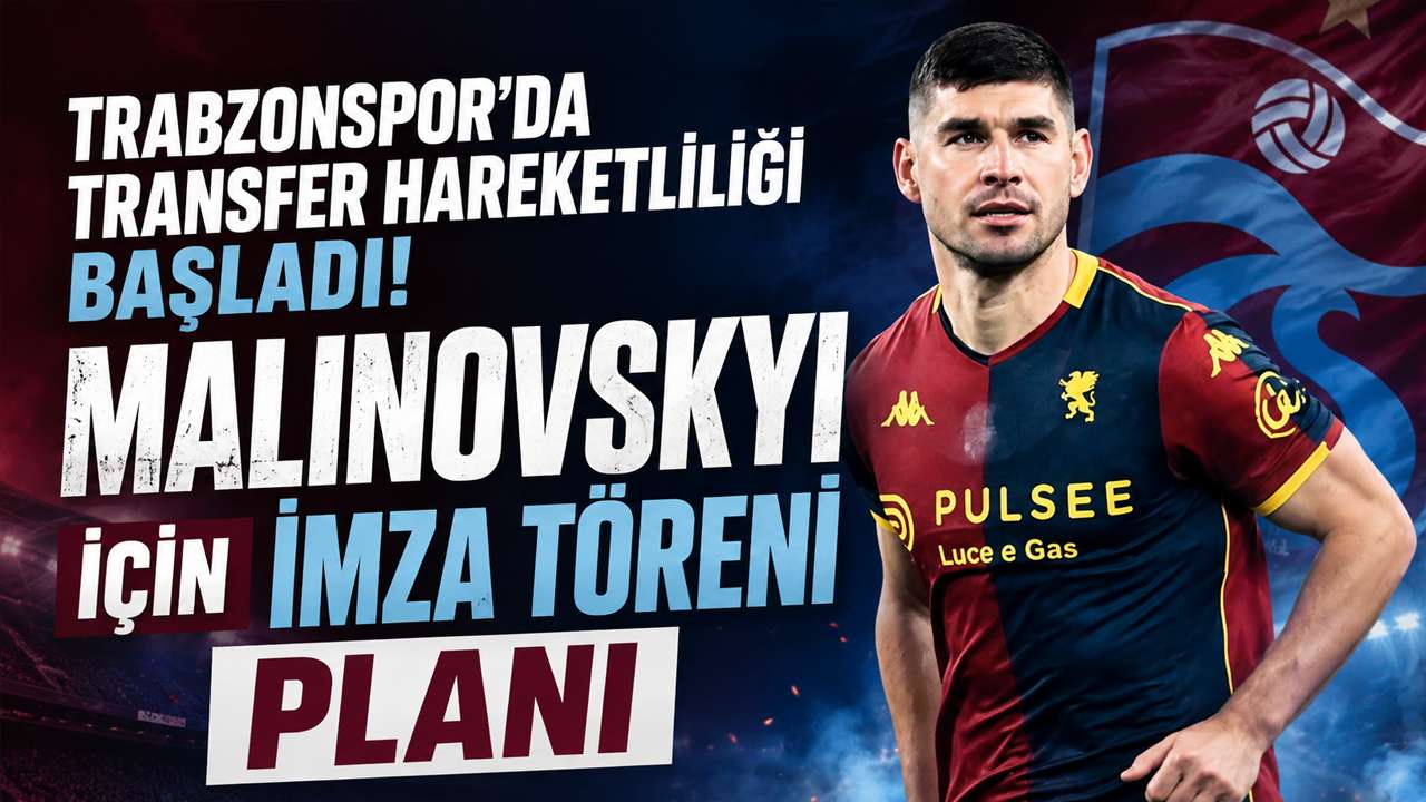 Trabzonspor’da transfer hareketliliği başladı! Malinovskyi için imza töreni planı