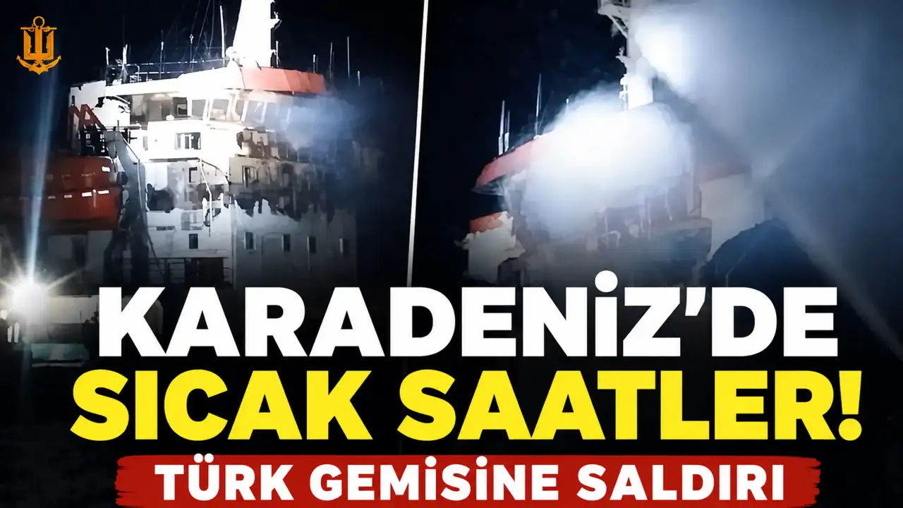Karadeniz'de sıcak saatler! Türk gemisine saldırı