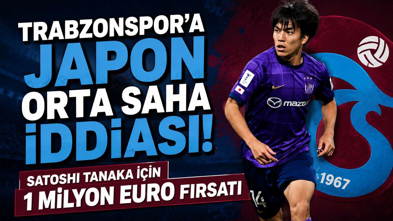 Trabzonspor’a Japon orta saha iddiası! Satoshi Tanaka için 1 milyon Euro fırsatı
