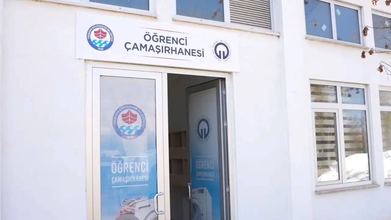 Trabzon’da öğrencilerin ücretsiz çamaşırhanesine yoğun ilgi