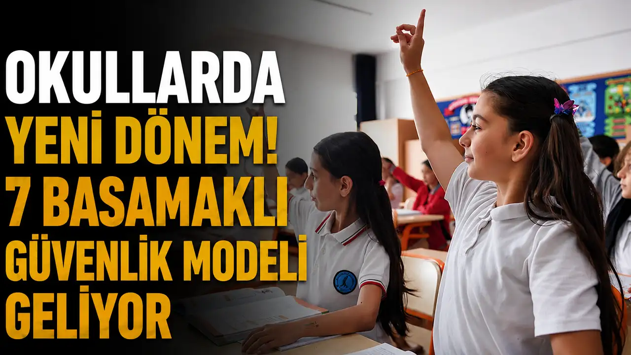 Okullarda yeni dönem! 7 basamaklı güvenlik modeli geliyor