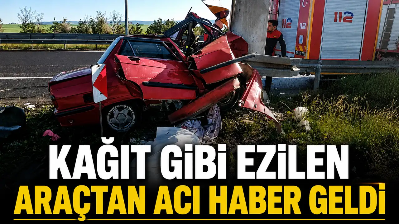 Kağıt gibi ezilen araçtan acı haber geldi: Aynı aileden 2 can kaybı