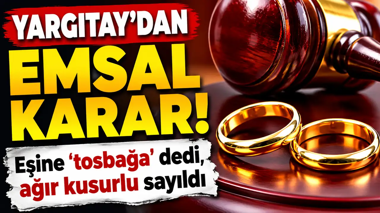 Yargıtay’dan emsal karar! Eşine ‘tosbağa’ dedi, ağır kusurlu sayıldı