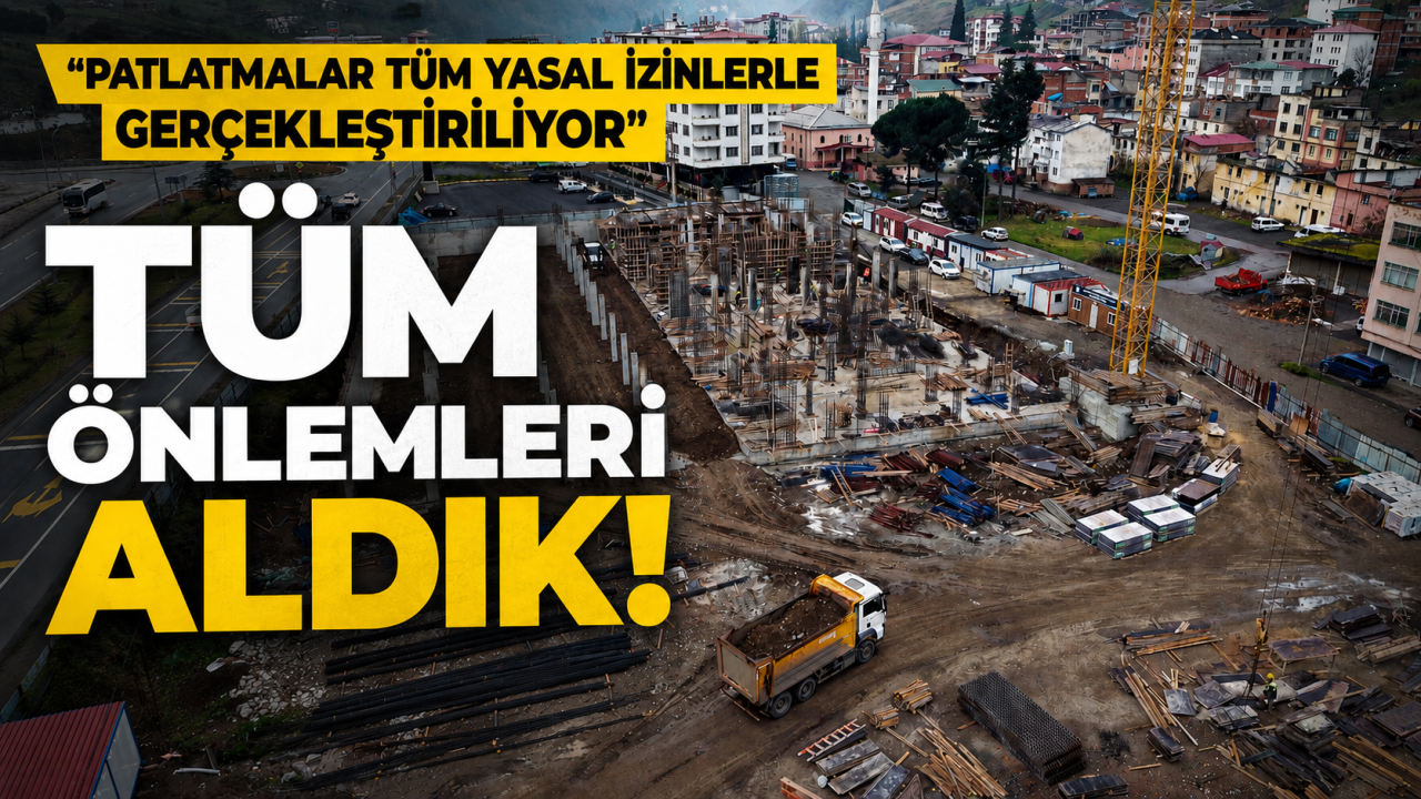 “Patlatmalar tüm yasal izinlerle gerçekleştiriliyor” diyerek açıkladı: Tüm önlemleri aldık