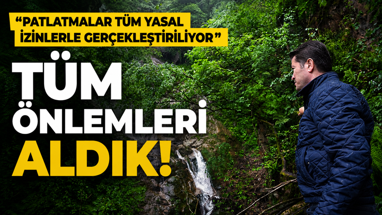“Patlatmalar tüm yasal izinlerle gerçekleştiriliyor” diyerek açıkladı: Tüm önlemleri aldık