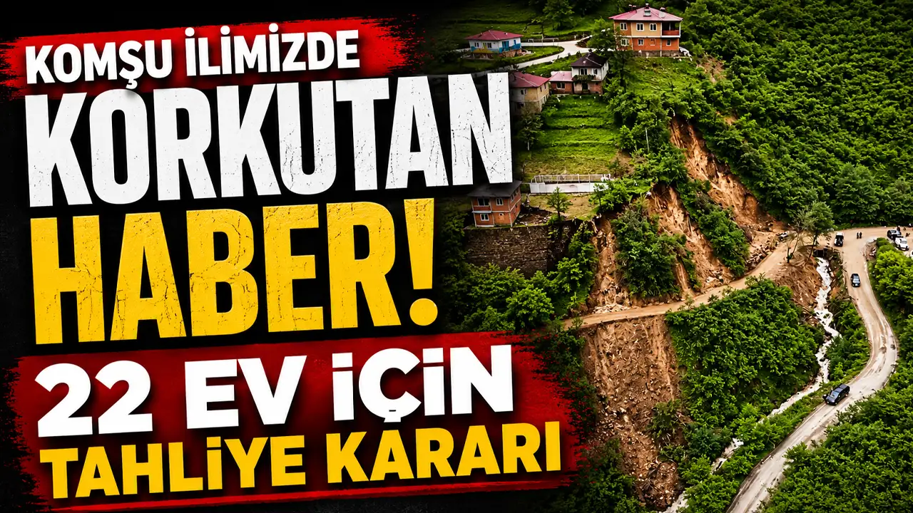 Giresun'da zemin kayıyor! 22 konut için tahliye kararı