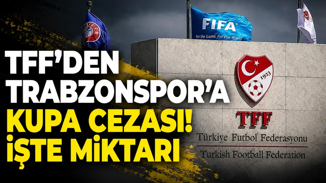 Tff'den Trabzonspor'a kupa cezası! İşte miktarı