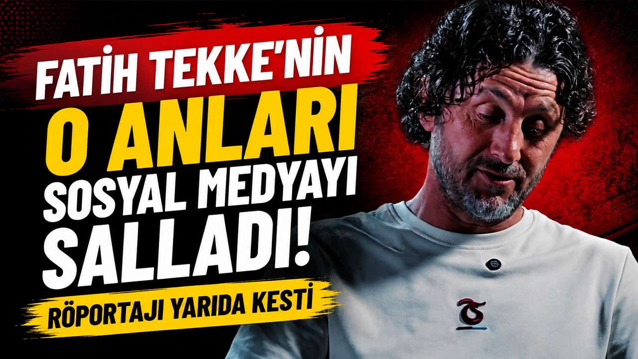 Fatih Tekke'nin o anları sosyal medyayı salladı! Röportajı yarıda kesti
