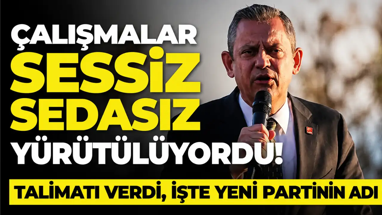 Çalışmalar sessiz sedasız yürütülüyordu! Talimatı verdi, işte yeni partinin adı