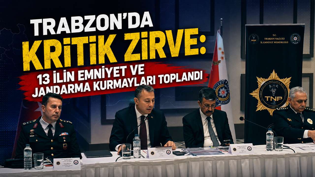 Trabzon'da Kritik Zirve: 13 İlin Emniyet ve Jandarma Kurmayları Toplandı