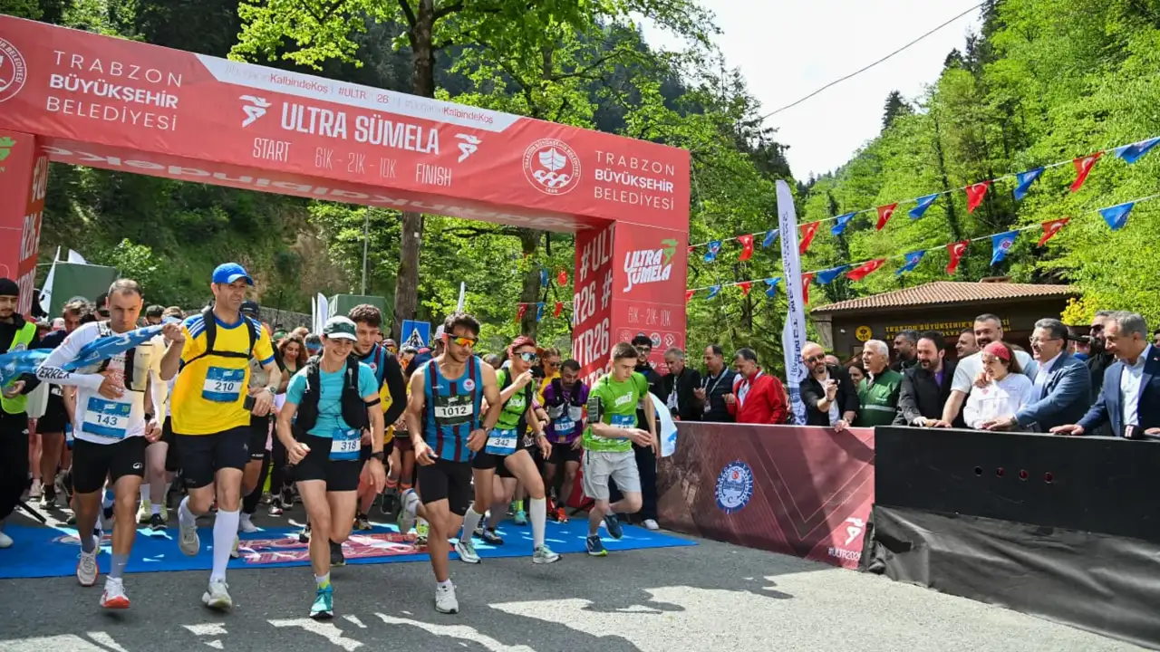 Trabzon’da Ultra Sümela Maratonu koşuldu! 17 ülkeden 647 sporcu yarıştı