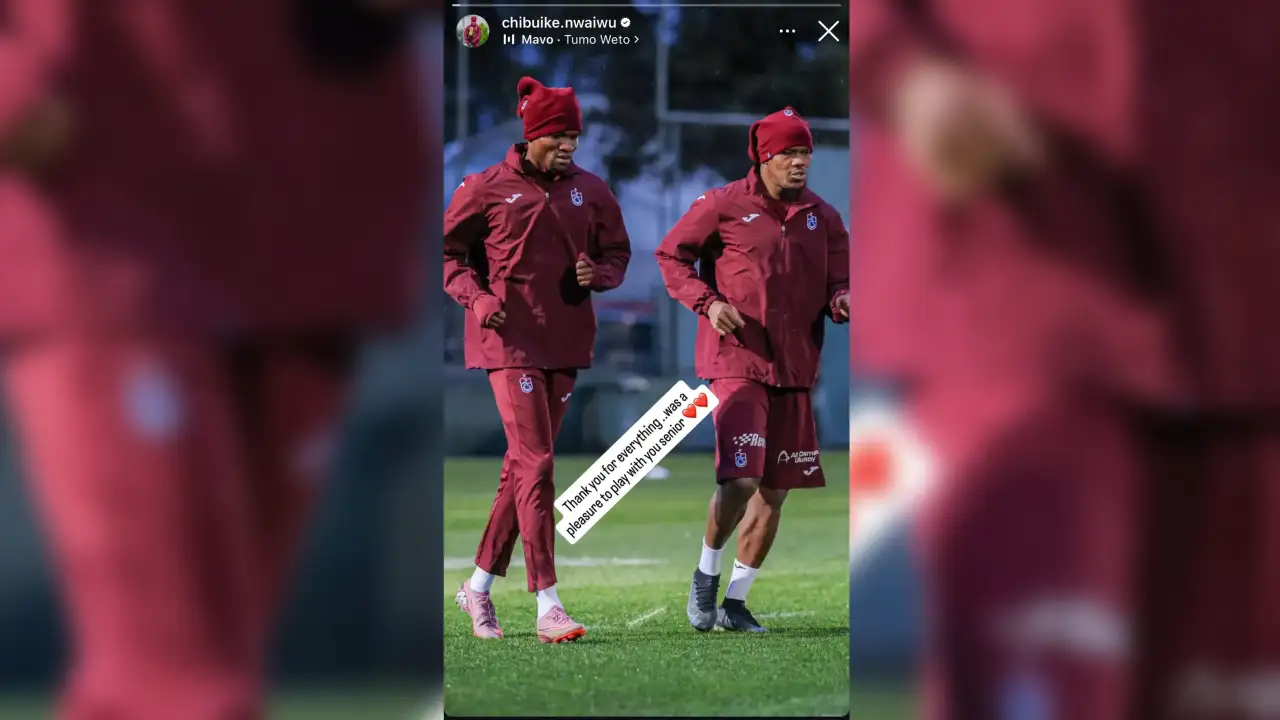 Trabzonspor’da Nwakaeme vedası! Nwaiwu’dan anlamlı paylaşım