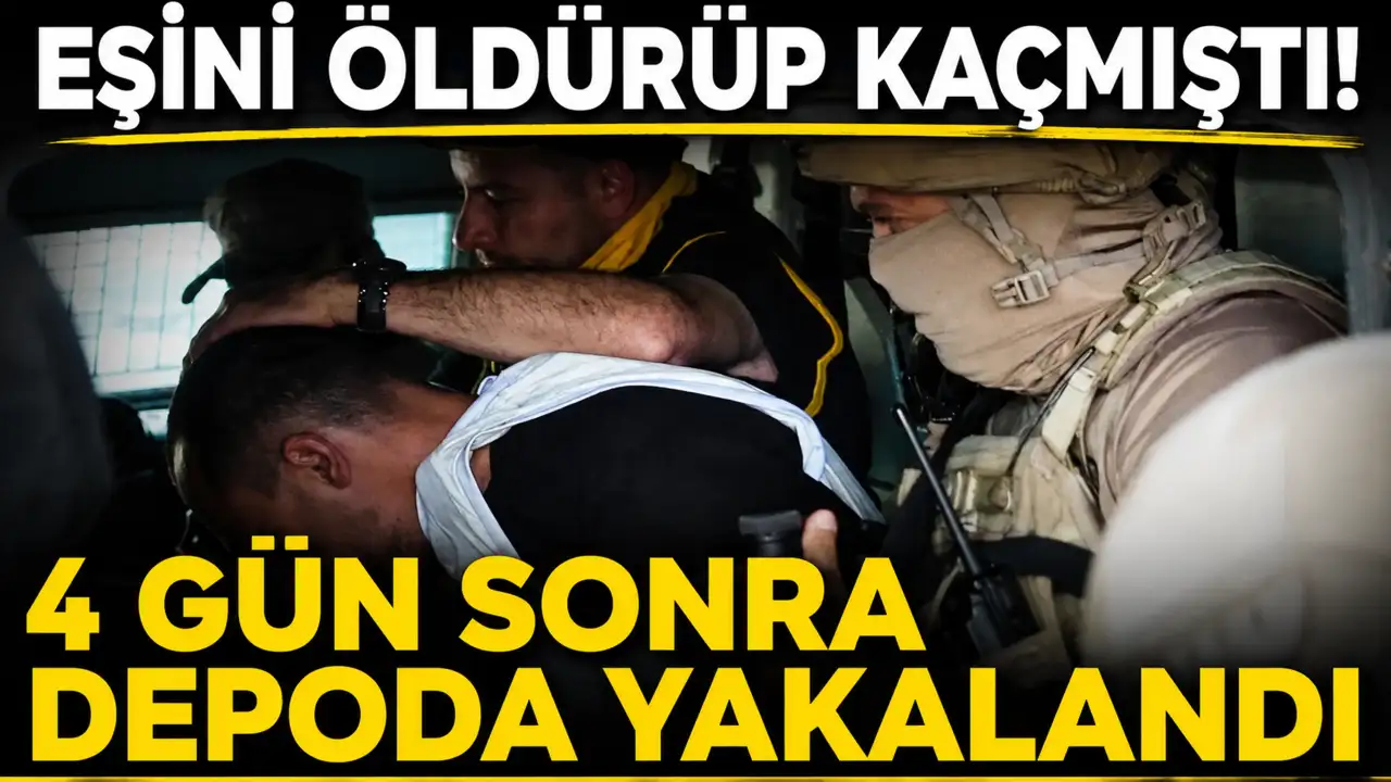 Eşini öldüren zanlı yakalandı