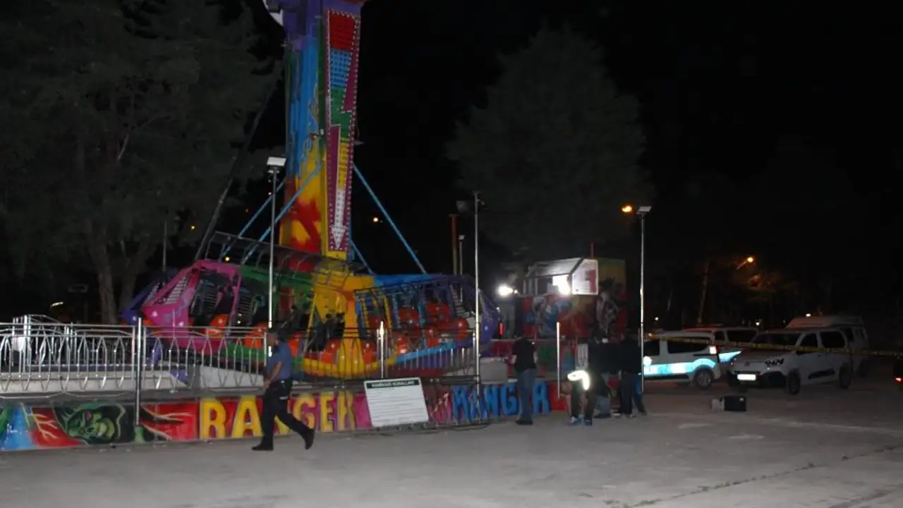 Lunaparkta korkunç kaza: Kabin kafasına çarptı