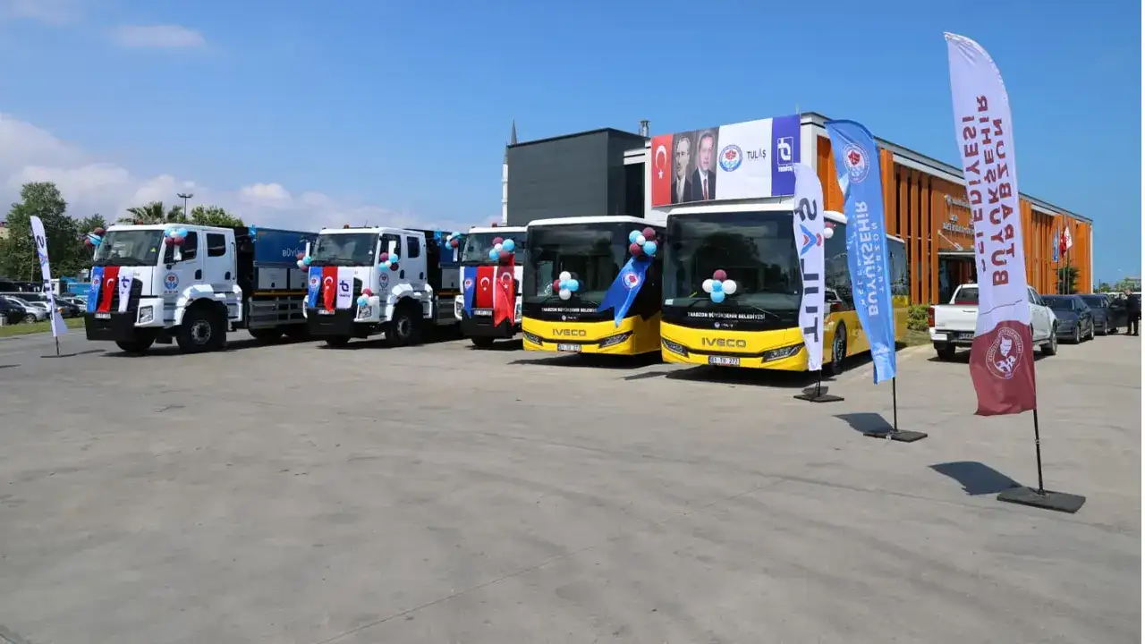 Trabzon Büyükşehir filosunu büyüttü! 5 yeni araç hizmete alındı