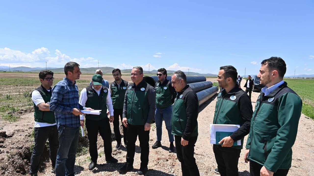 Kırklartepe Barajı sulama çalışmaları yerinde ince