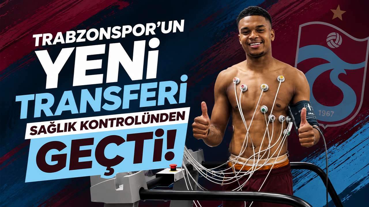 Trabzonspor'un yeni transferi  sağlık kontrolünden