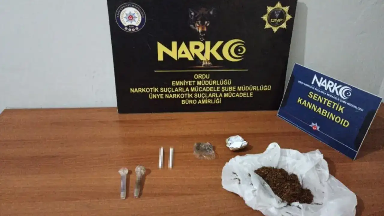 Ordu’da uyuşturucu operasyonu! Çok sayıda madde ele geçirildi