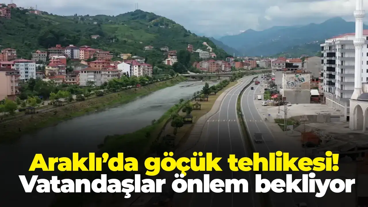 Araklı’da göçük tehlikesi! Vatandaşlar önlem bekli