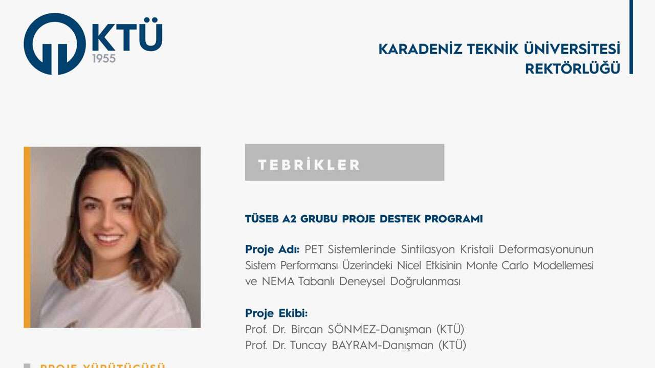 KTÜ öğrencisinin projesine TÜSEB’den destek