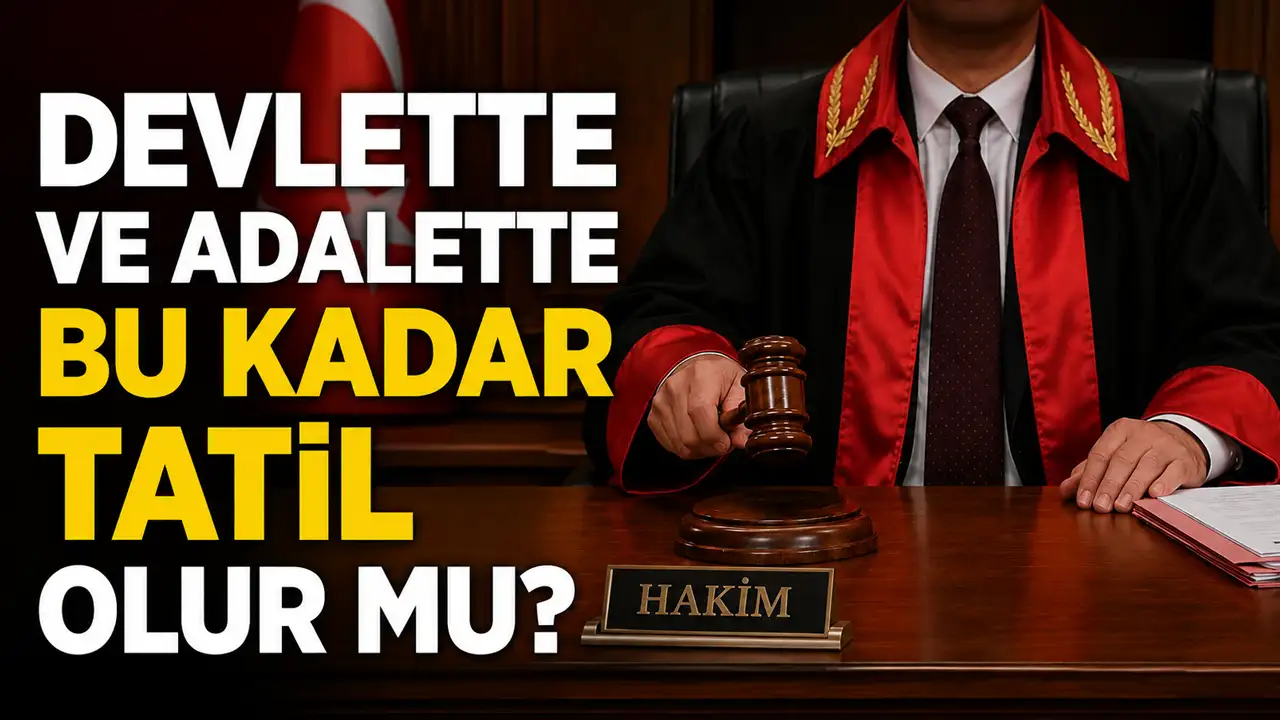 Devlette ve adalette bu kadar tatil olur mu?