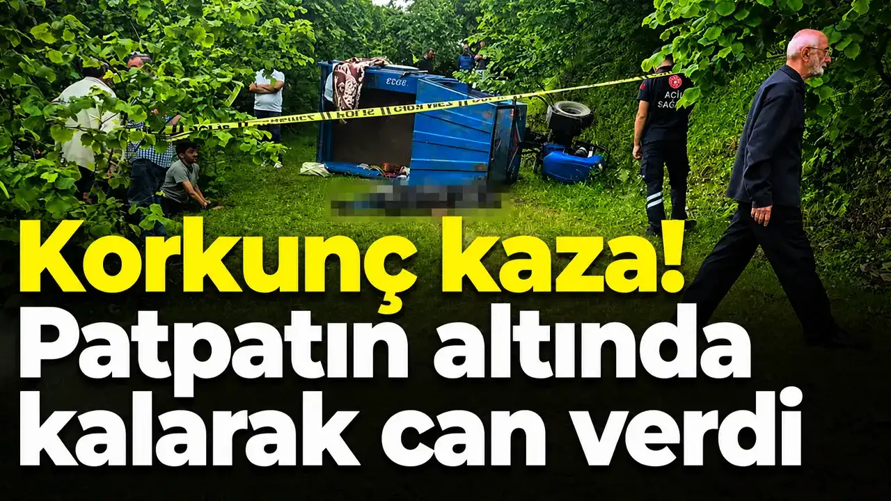 Ordu’da korkunç kaza! Patpatın altında kalarak can
