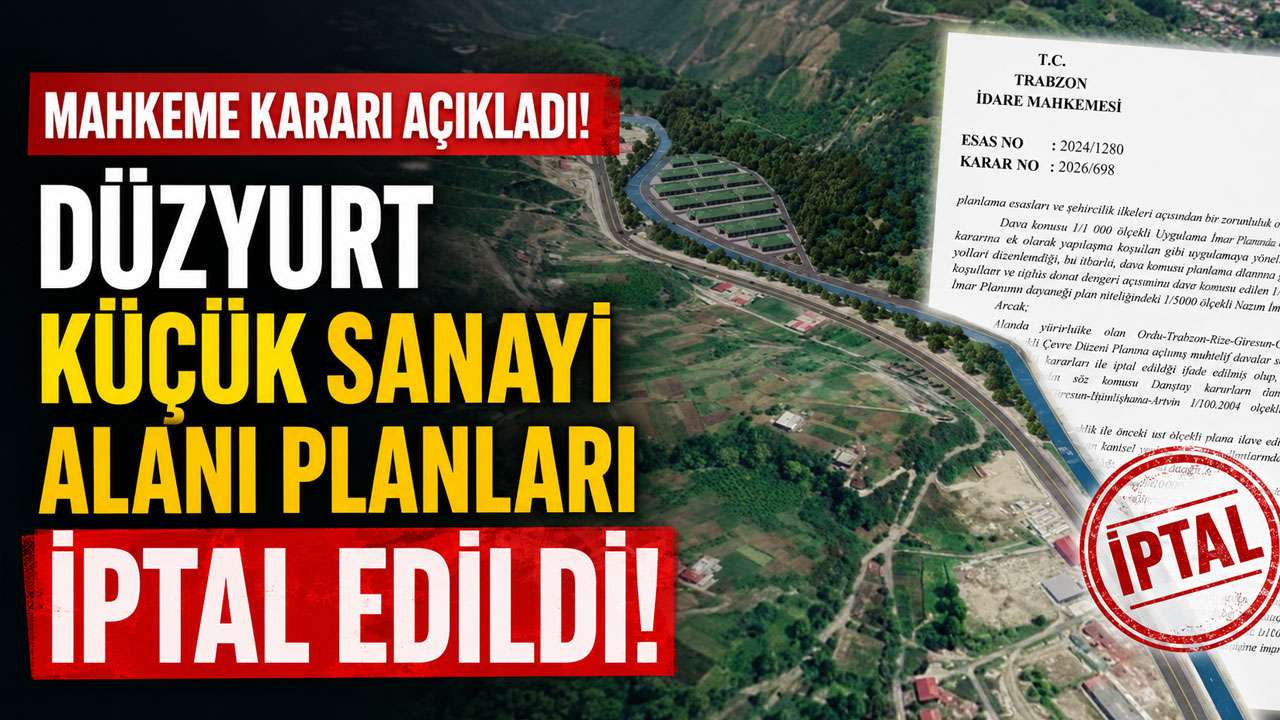 Mahkeme kararı açıkladı! Düzyurt Küçük Sanayi Alan