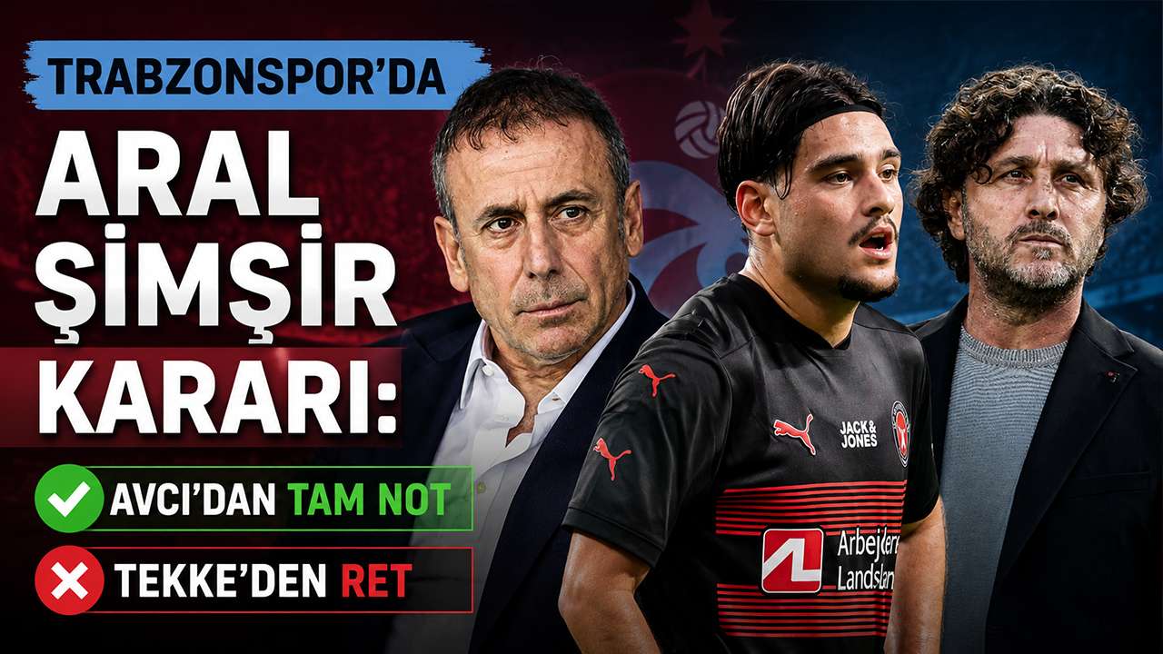 Trabzonspor’da Aral Şimşir kararı: Avcı’dan tam not, Tekke’den ret
