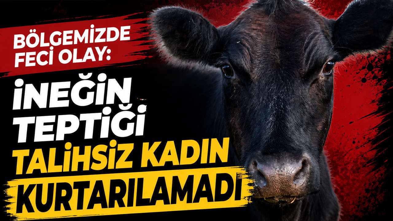 Bölgemizde feci olay: İneğin teptiği talihsiz kadın kurtarılamadı