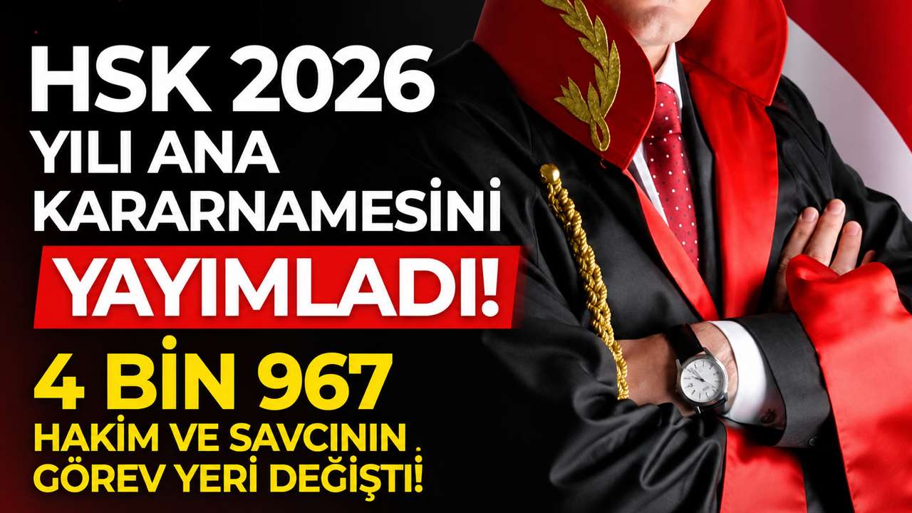 HSK 2026 yılı ana kararnamesini yayımladı: 4 bin 967 hakim ve savcının görev yeri değişti