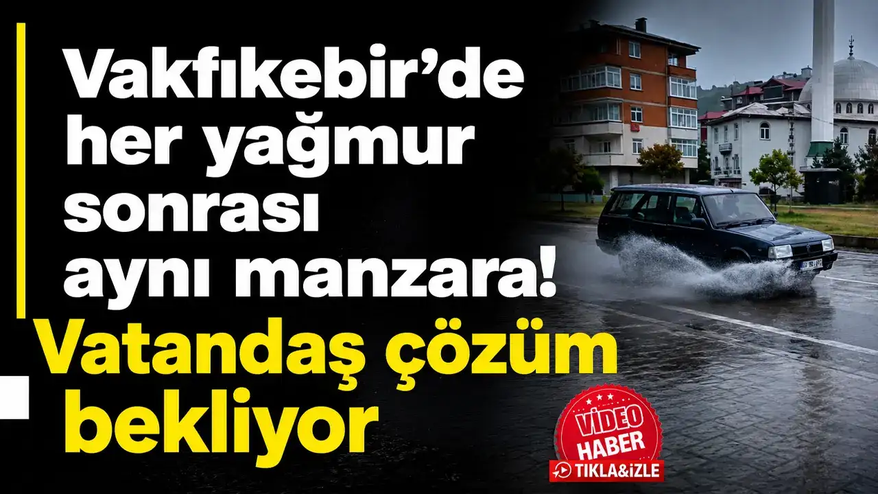 Vakfıkebir’de her yağmur sonrası aynı manzara! Vatandaş çözüm bekliyor