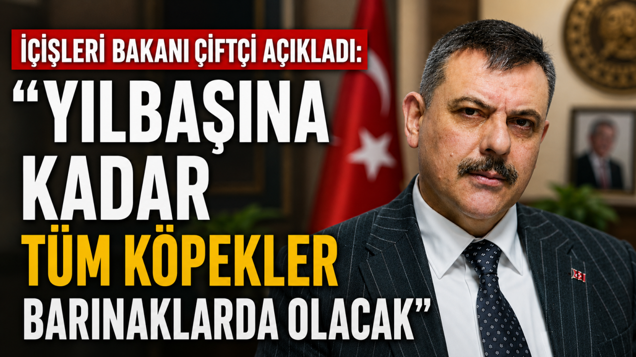 İçişleri Bakanı Çiftçi açıkladı: "Yılbaşına kadar tüm köpekler barınaklarda olacak"
