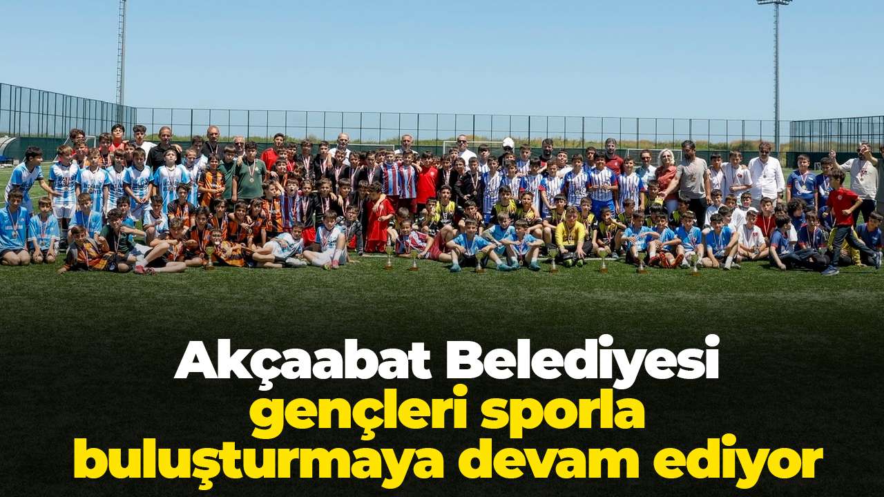 Akçaabat Belediyesi gençleri sporla buluşturmaya devam ediyor