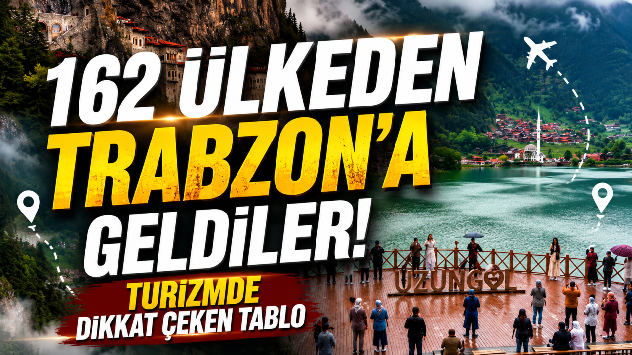 162 ülkeden Trabzon’a geldiler! Turizmde dikkat çeken tablo