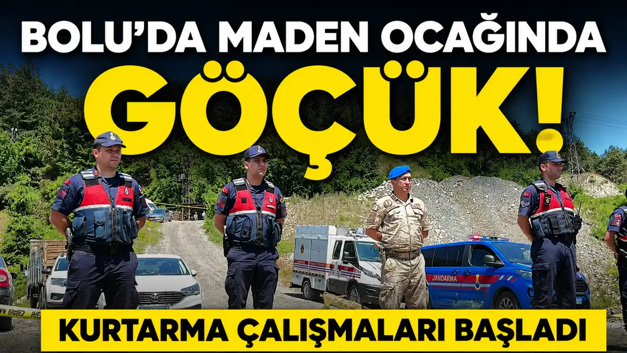 Bolu’da maden ocağında göçük: Kurtarma çalışmaları başladı