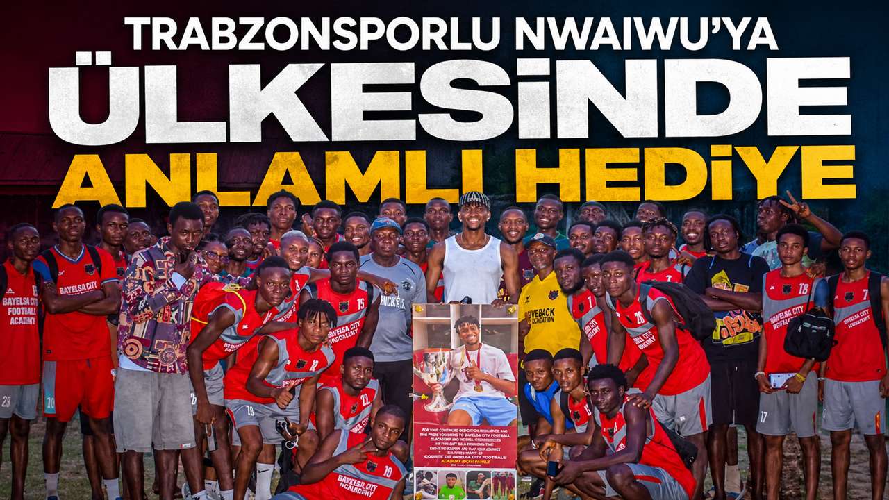Trabzonsporlu Nwaiwu’ya ülkesinde anlamlı hediye